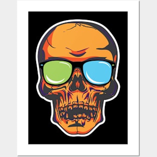 Sunglass Skull Posters and Art